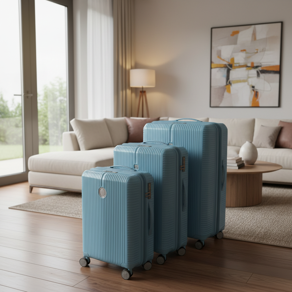Gemelli Collections Rome Hardside Suitcase GM19006 20 24 29 Inch Polar Blue