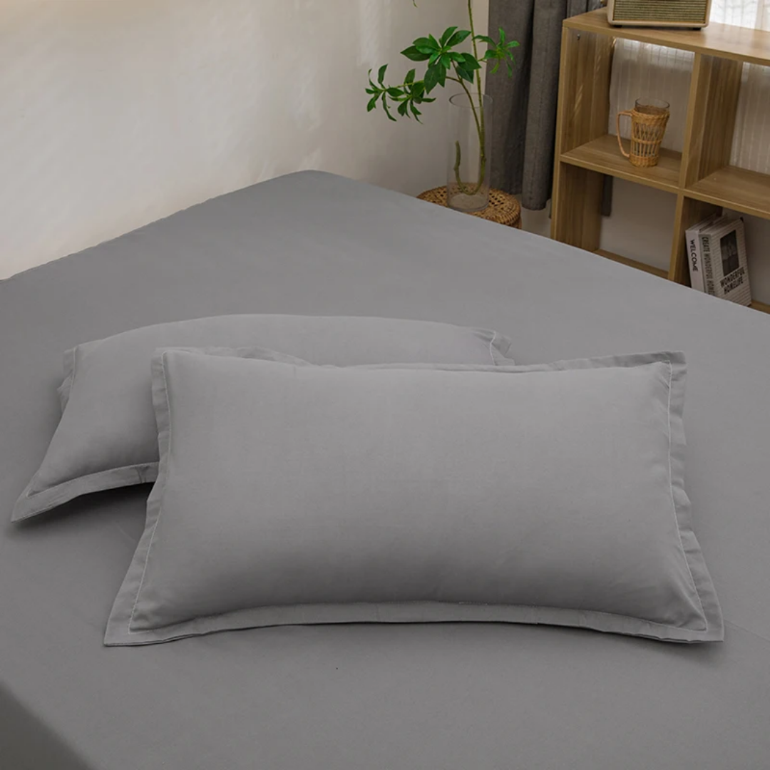 Cotton bed pillow case, 50 × 75 cm, soft and breathable