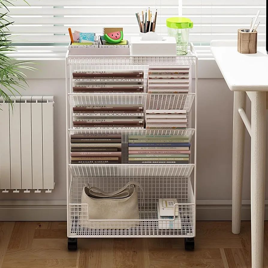 Bookshelf Stand with Wheels