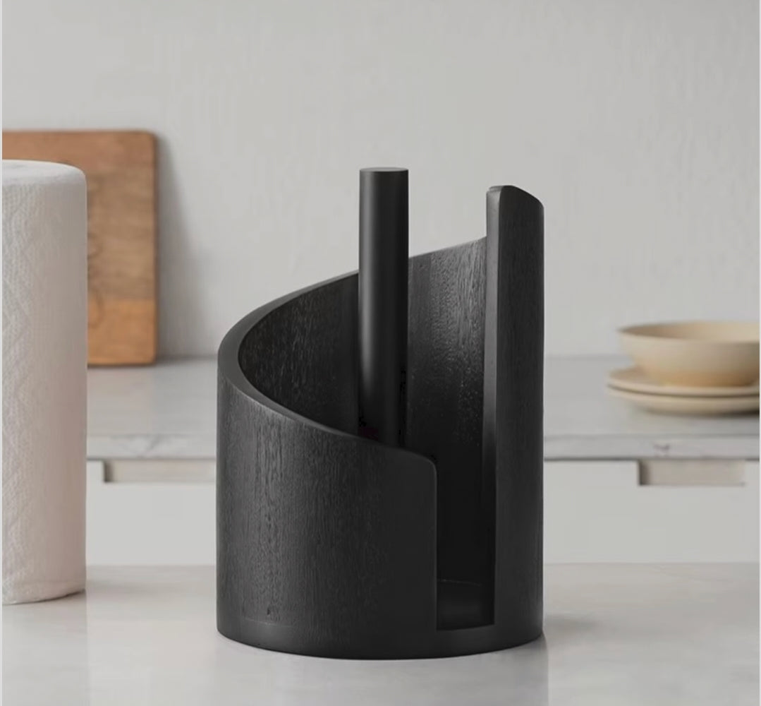 Wooden Countertop Kitchen Tissue Holder