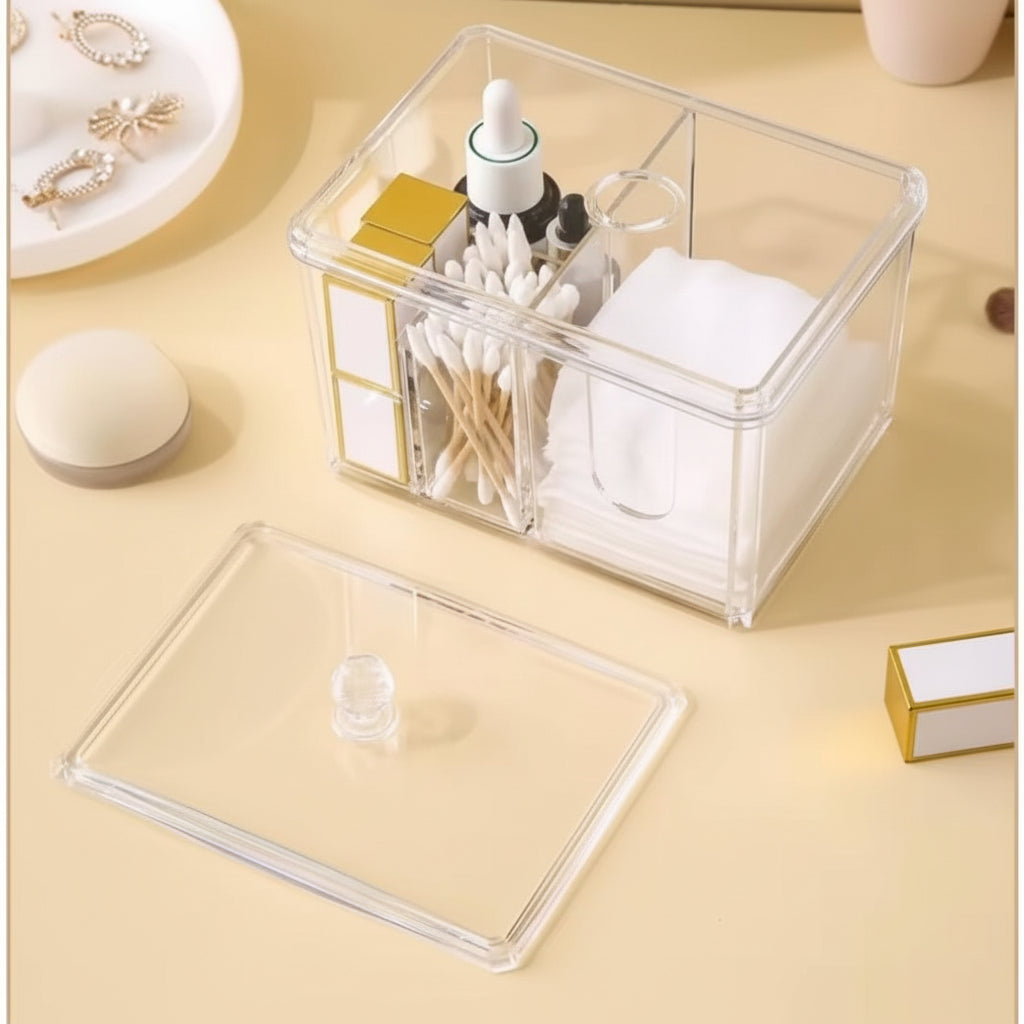 Acrylic Cotton Swab and Beauty Organiser