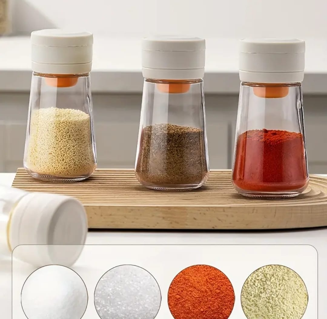 Glass Salt Shaker with Precise Measure