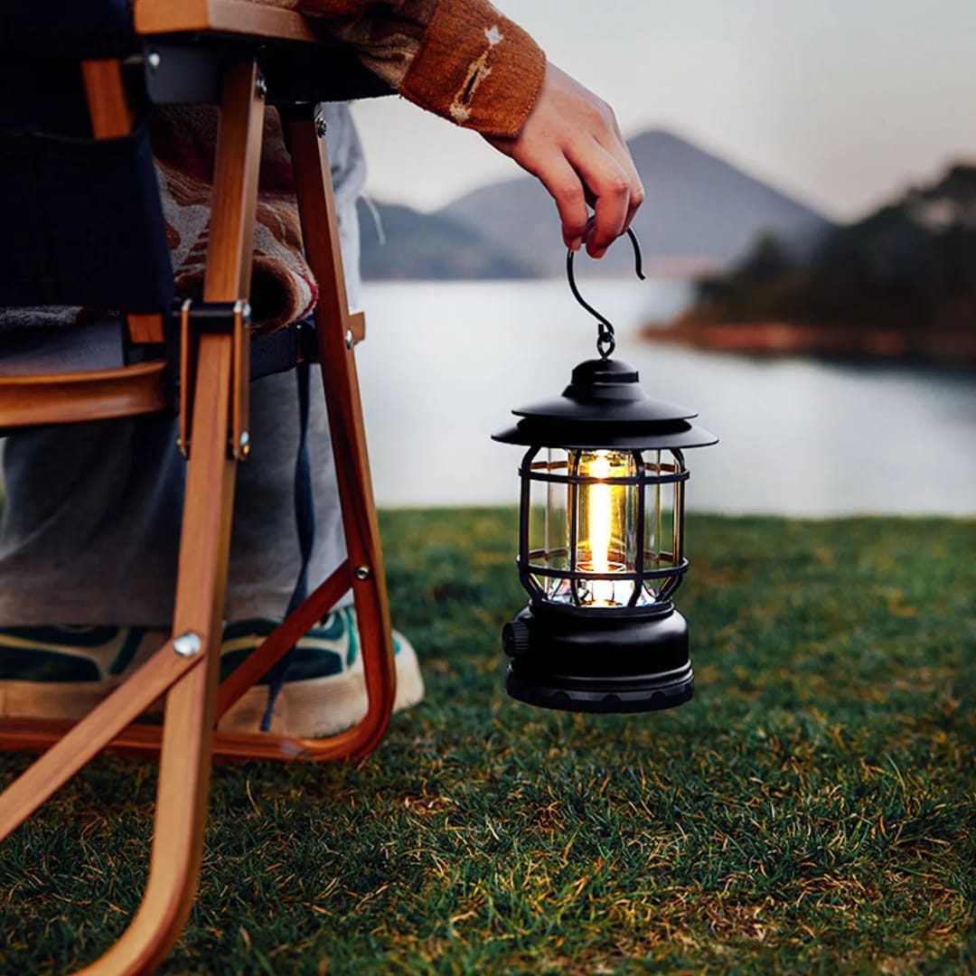 Rechargeable Camping Light – Portable Outdoor Lantern for Camping, Weddings, Restaurants, Patio Lighting, and Emergency Use