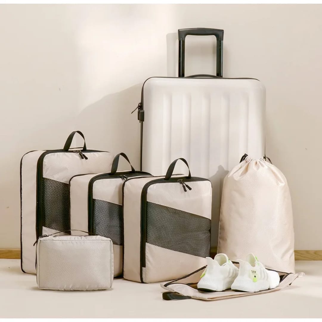 6-Piece Travel Storage Compression Cubes Set