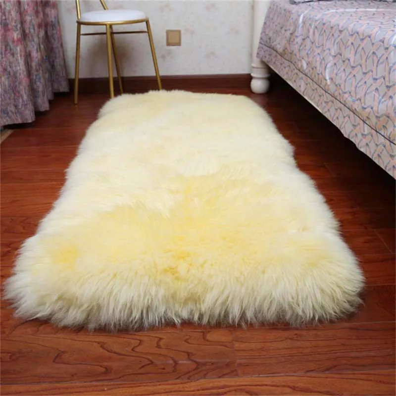 6*9 fur bedside rug