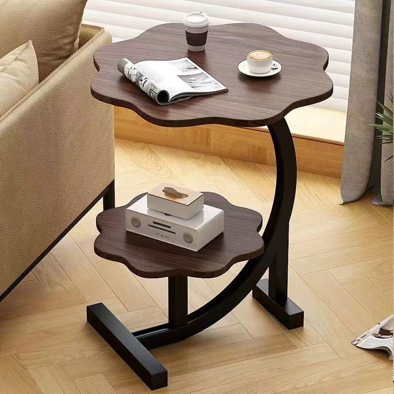 Double Layer Flower Shaped Side Table