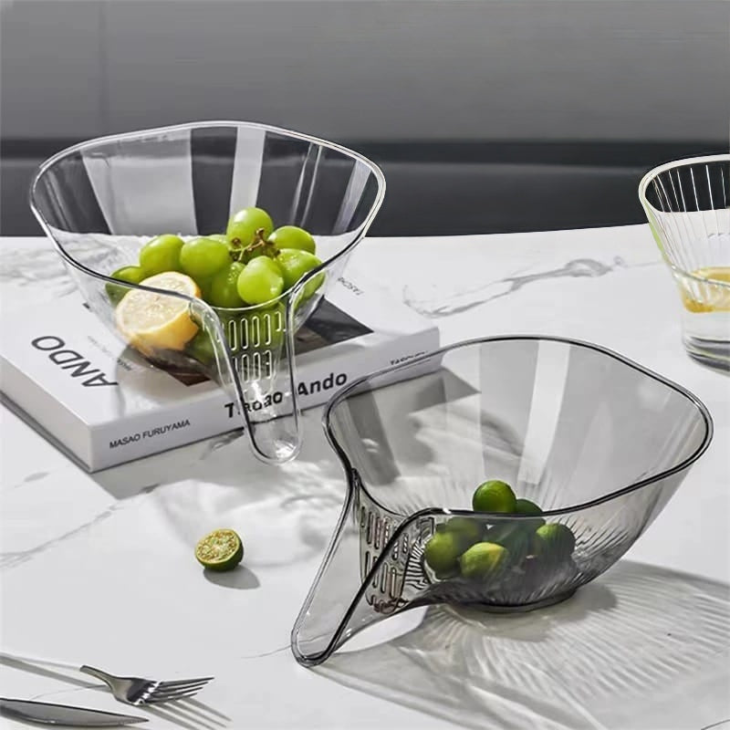multipurpose drain basket drain bowl colander for washing and draining vegetables fruits rice pasta and food items durable kitchen strainer 