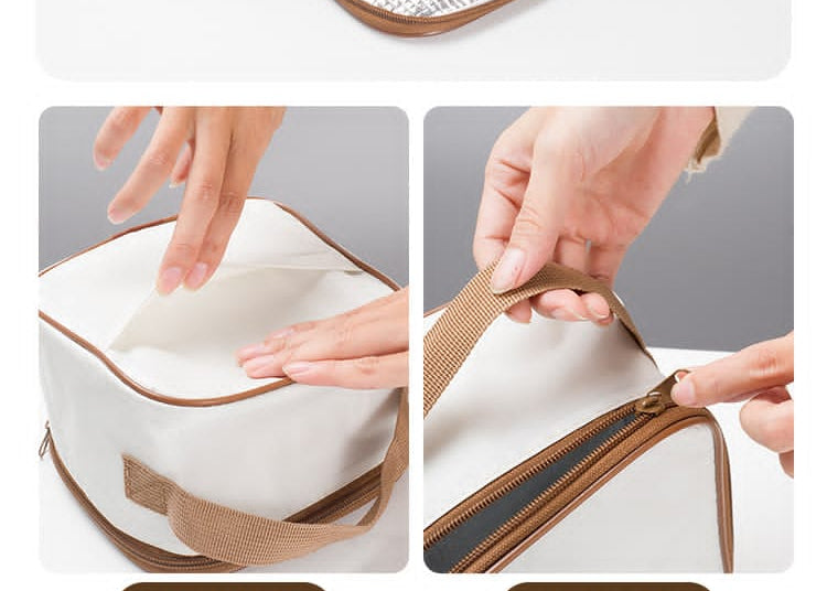 3 in 1 Insulated Lunch Set with 2 Lunch Boxes and Lunch Bag