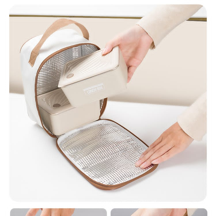 3 in 1 Insulated Lunch Set with 2 Lunch Boxes and Lunch Bag