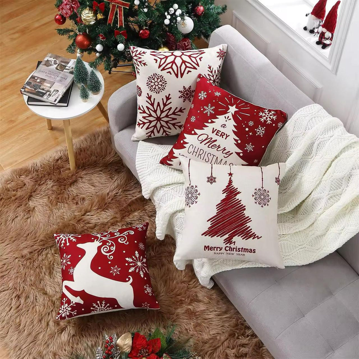 Christmas Throw Pillow Covers