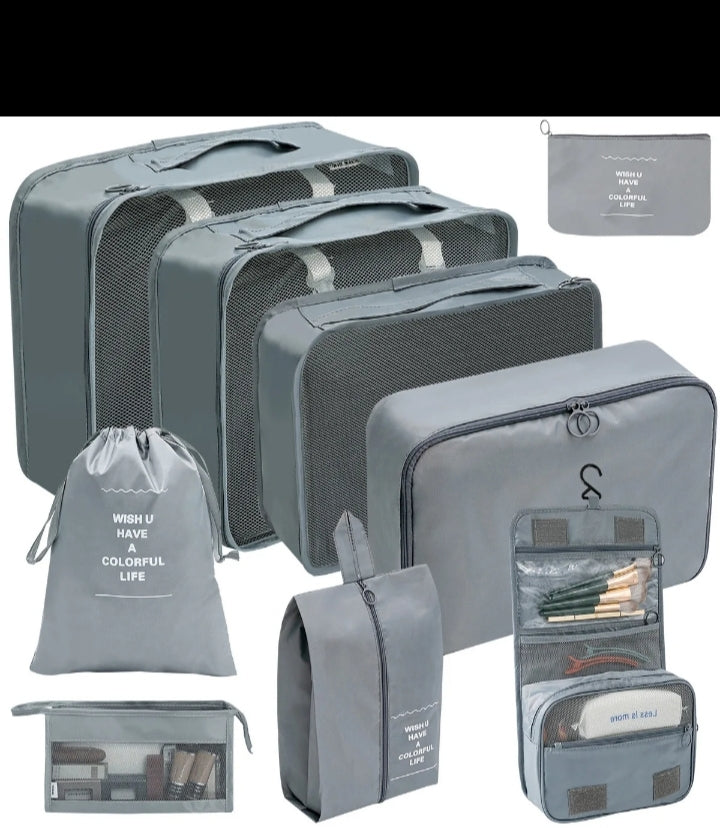 Gemelli Collection – compression packing cubes, lightweight, space-saving design – travel organization and luggage storage