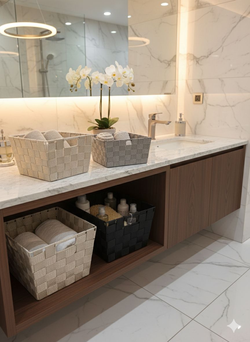 Hand Woven Natural Fiber Storage Basket