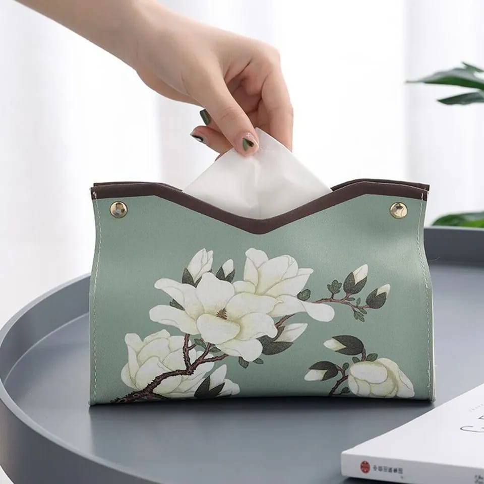 Tissue box organizer