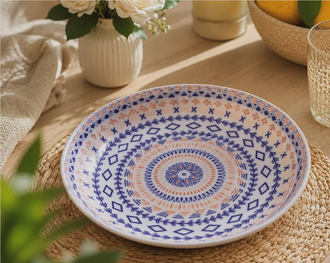 Ceramic Salad Pasta Side Plates Set of 6
