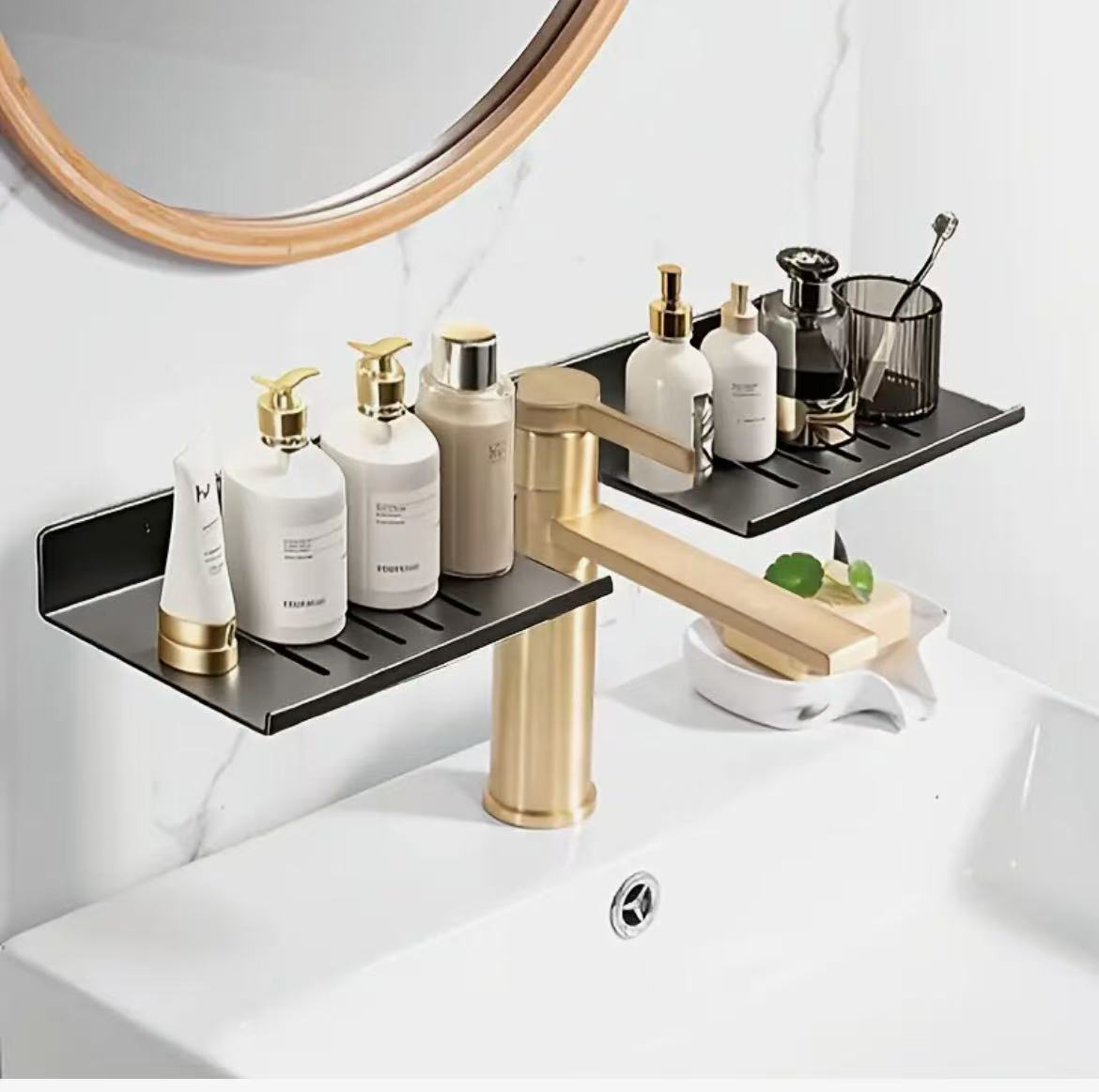 Wall Mounted Bathroom Storage Rack