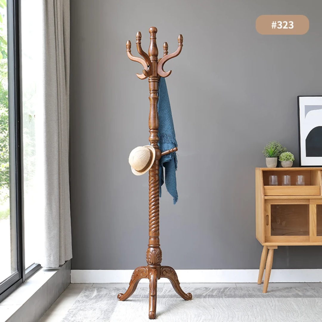 Heavy-duty freestanding metal coat rack