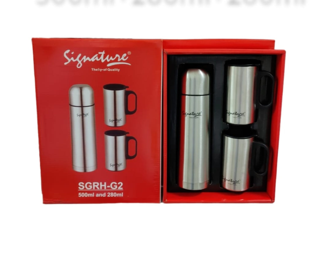 3Pcs Stainless Steel Flask And Mug