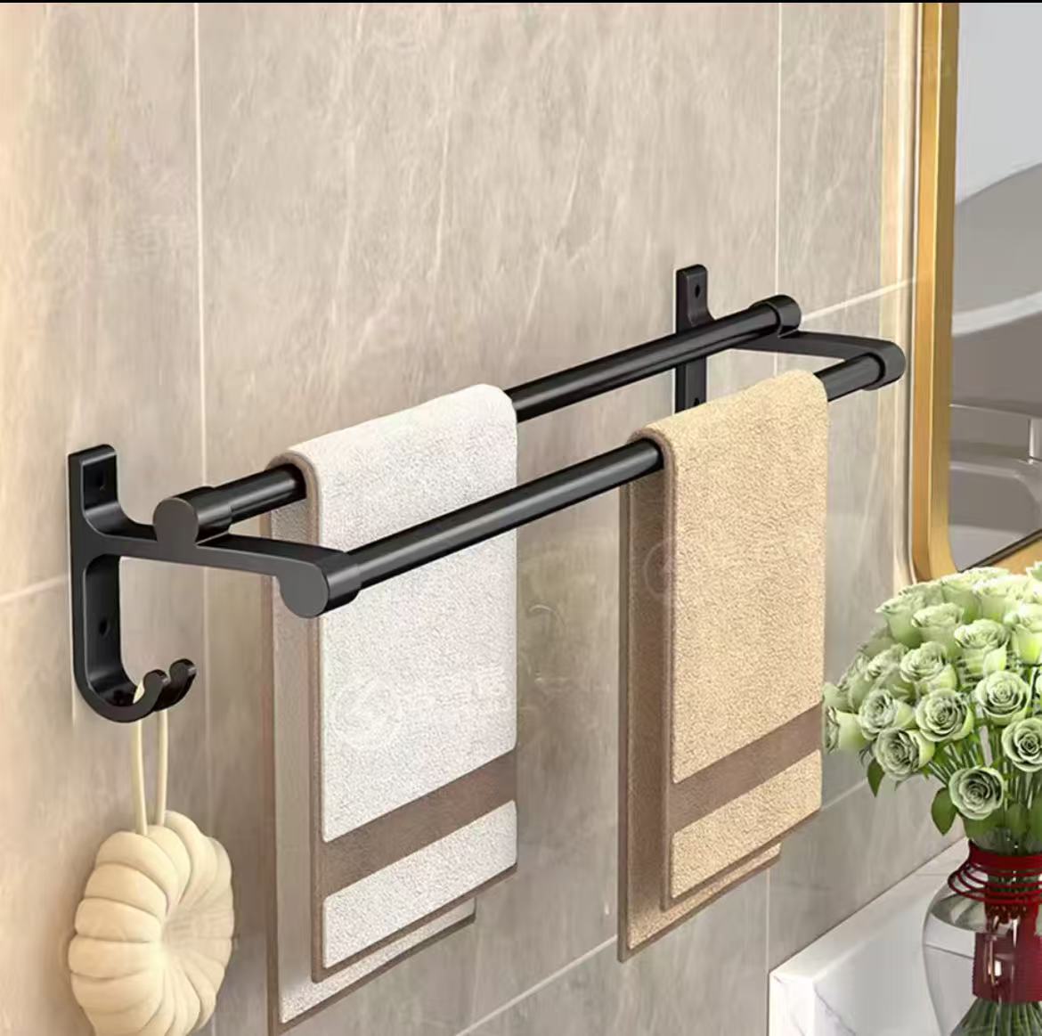 Punch-Free Wall Towel Rack