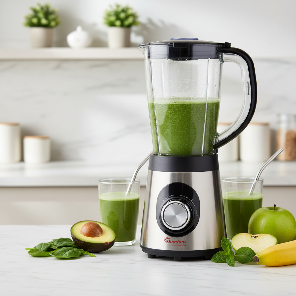 Ramtons 1.5L 2-speed blender with coffee grinder mill and stainless steel blades