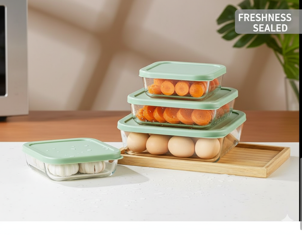 Food Grade Glass Lunch Box Set