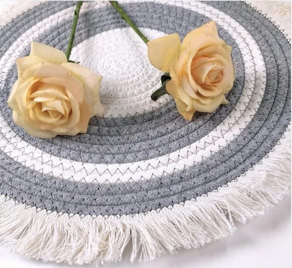 6 Piece Cotton Rope Woven Table Mat Set