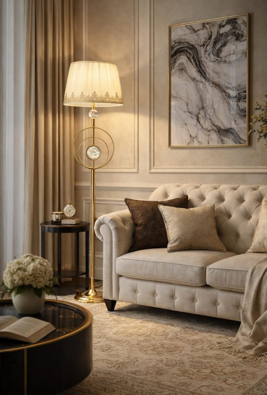 Gemelli Colllection modern floor lamp 160 cm home office living room lighting décor