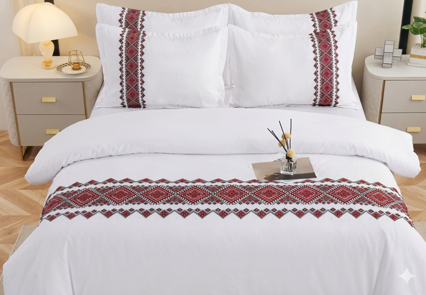 Gemelli Colllection duvet cover set 6x7 soft bedding set with bedsheet pillowcases elegant comfortable bedroom bedding complete set