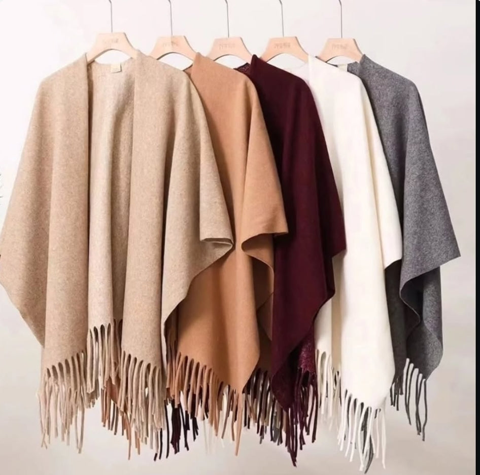 Winter Women Poncho Shawl p
