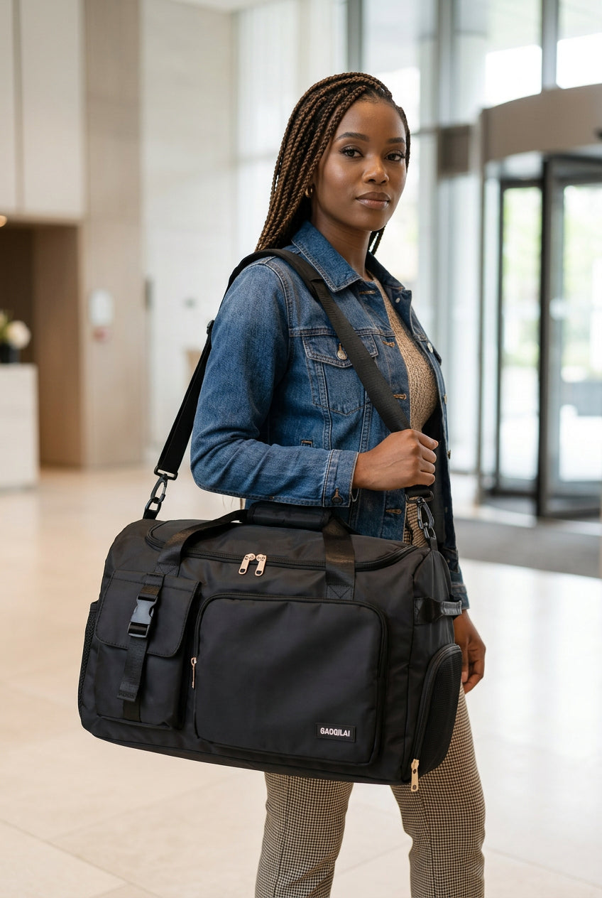 Green Waterproof Gym and Travel Duffle Bag