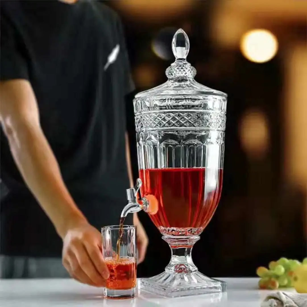 Glass juice dispenser 5L