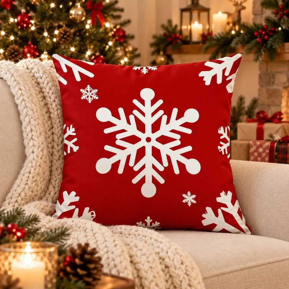 4-Piece Christmas Cushion Cover Set 45 × 45cm