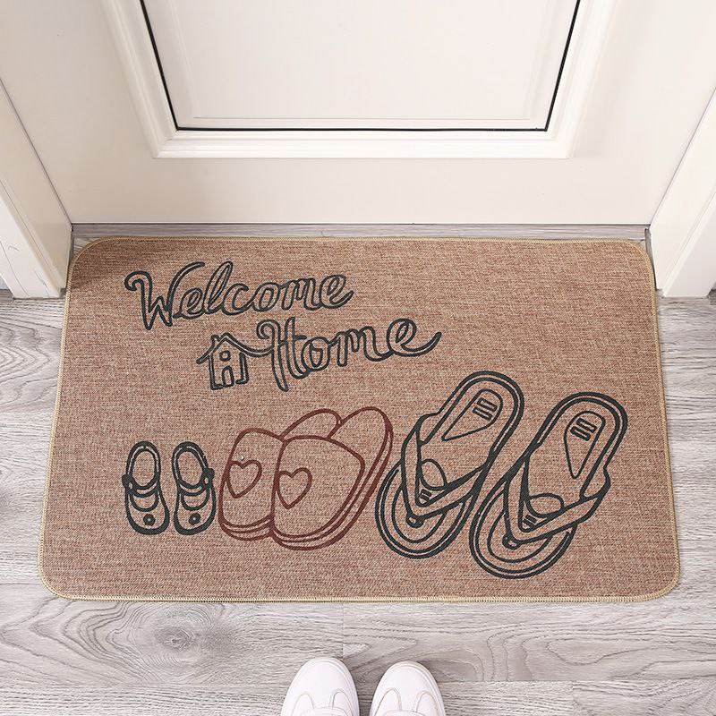 Novelty machine-washable entry door mat measuring 40 x 60cm for indoor entranceways, kitchens, hallways, and home décor