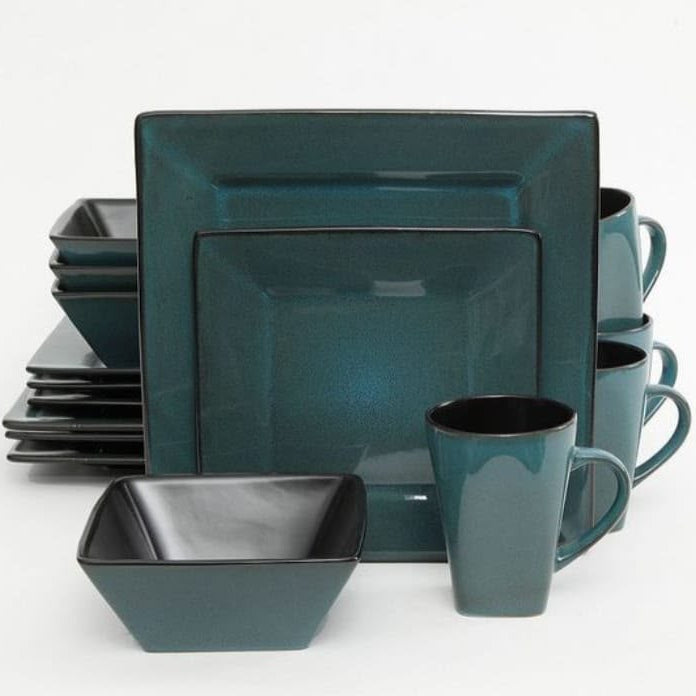 24-Piece Square Ceramic Dinner Set