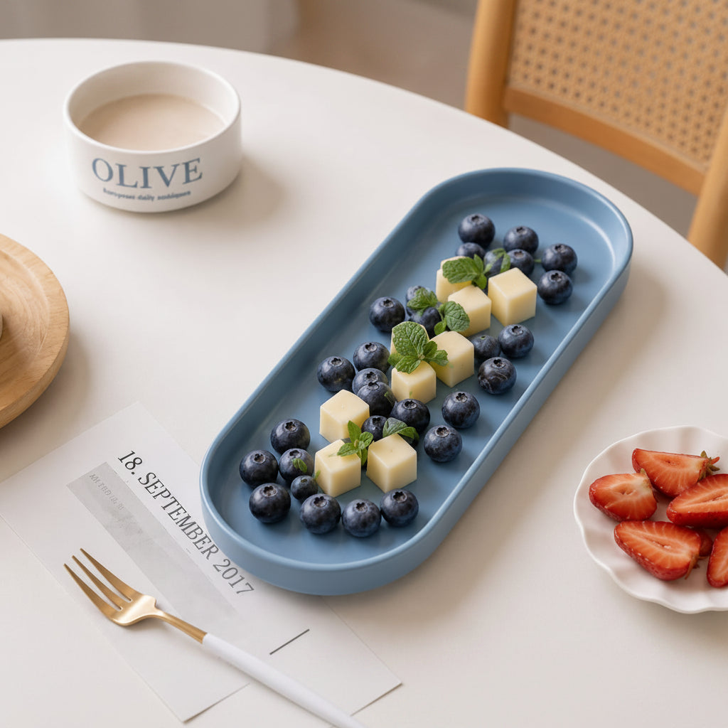 Minimalist Rectangular Ceramic Serving Platters