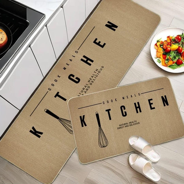 non slip kitchen mat set rubber backed kitchen floor mats large 120x45cm and small 75x45cm anti slip kitchen runner mats 