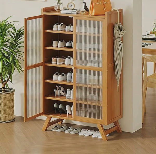 Bamboo Shoe Cabinet