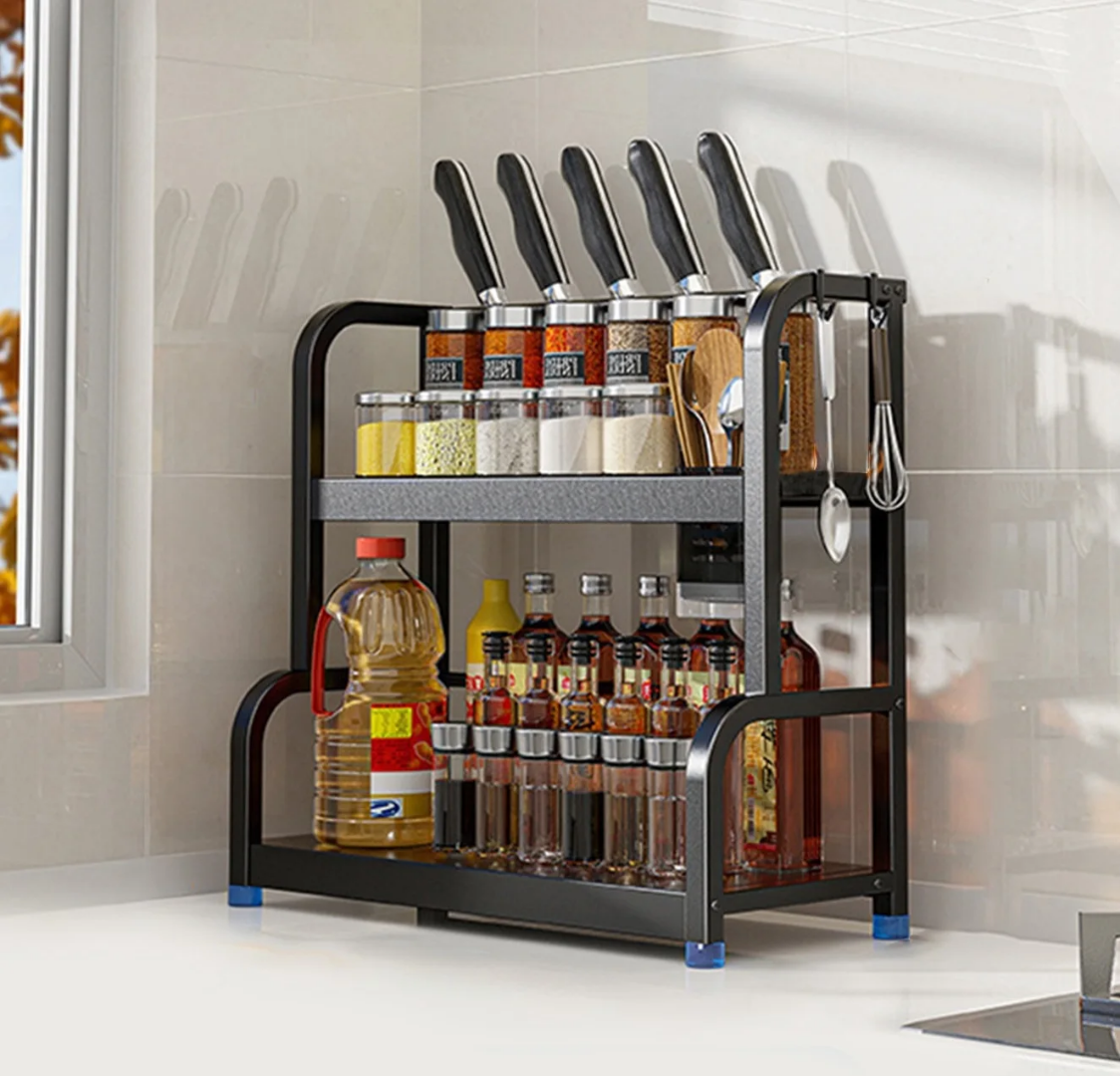 Metallic Spice Rack