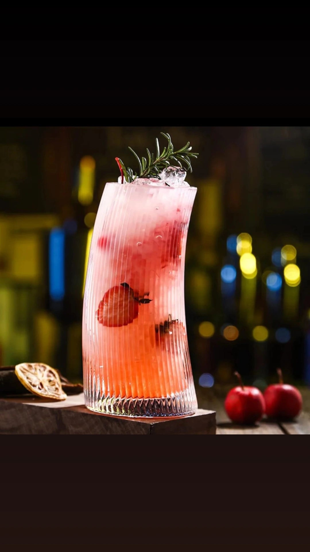 Vertical striped Glassware