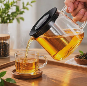 Glass Teapot with Infuser, 1000ml and 1500ml borosilicate glass - available in Nairobi, Kenya
