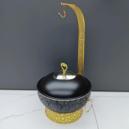 Chafing Dish, 8.0L Round Buffet Food Warmer with Transparent Lid