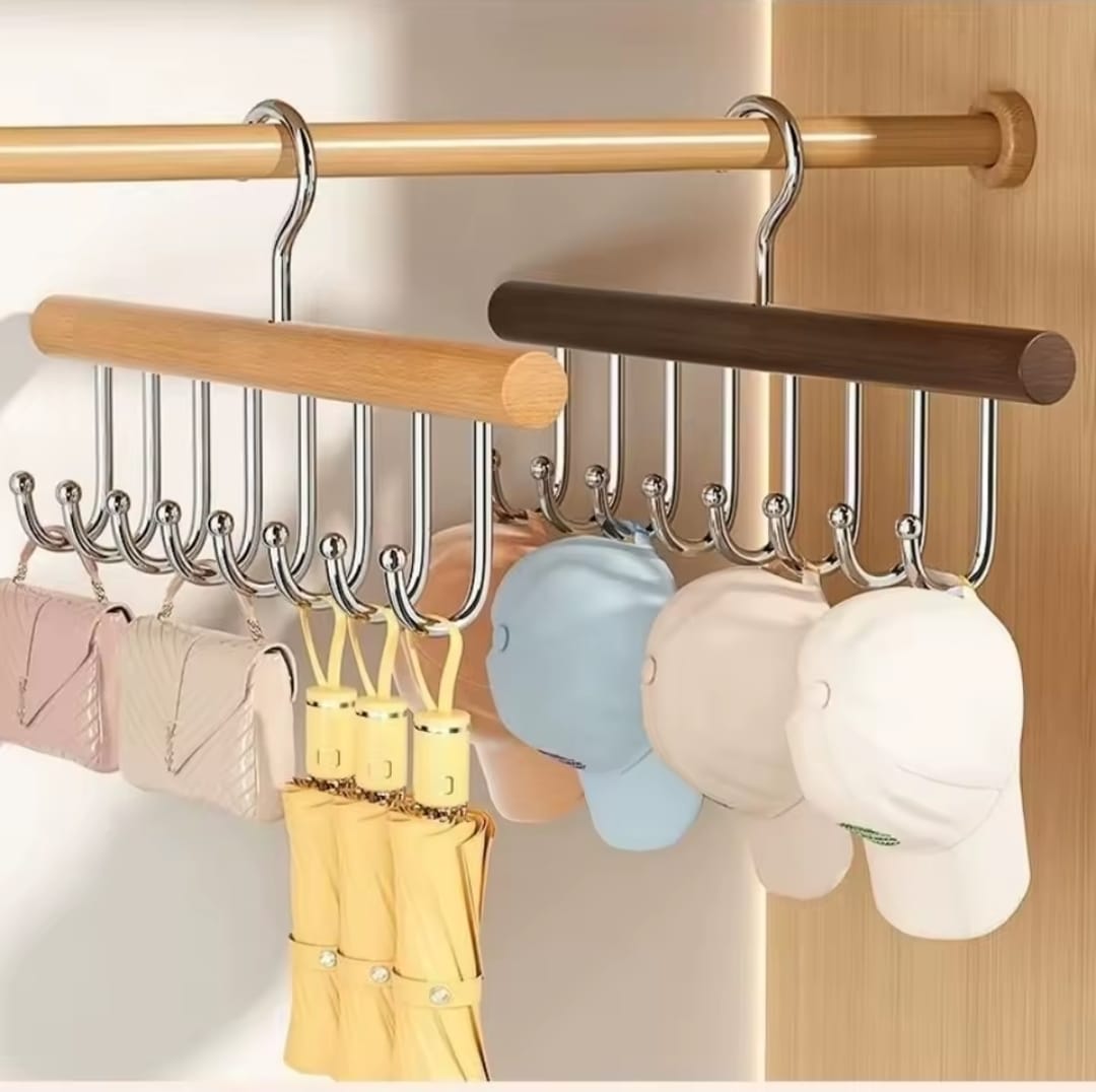 Wooden Plank Multipurpose Hook Hanger