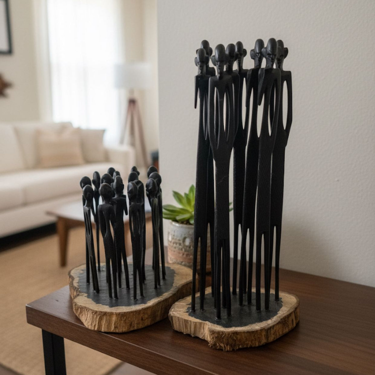 Crowded Maasai Décor Handcrafted African Art In Big And Small Sizes