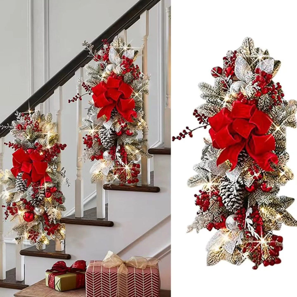 Christmas Wreath Decorations With Lighting