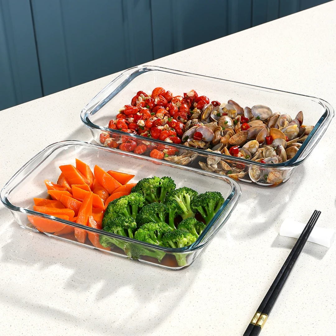 Heat-Resistant Glass Baking Tray