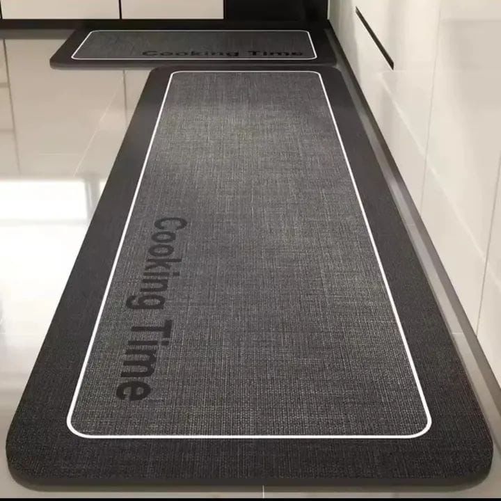 2 Piece Rubber Kitchen Mat Set