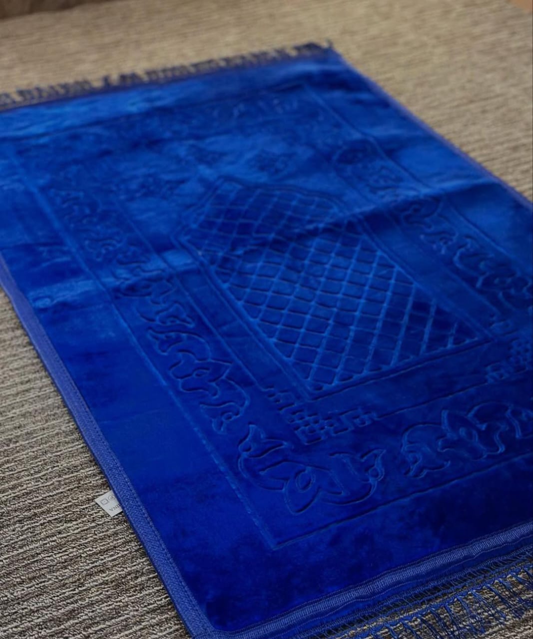 Gemelli Colllection velvet Islamic prayer mat soft comfortable 80x120 cm home mosque portable décor