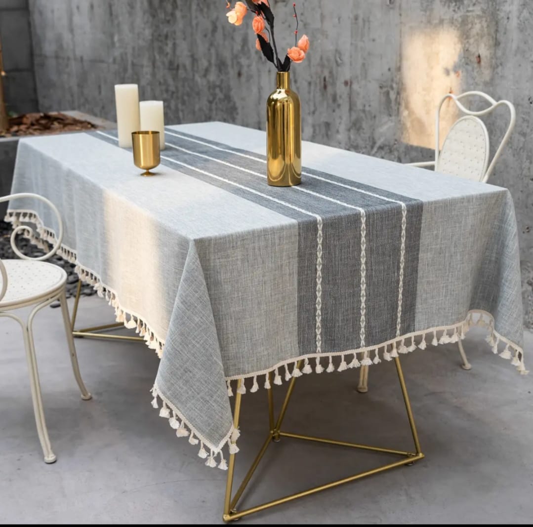 140x200 cm linen table cloth elegant dining table cover