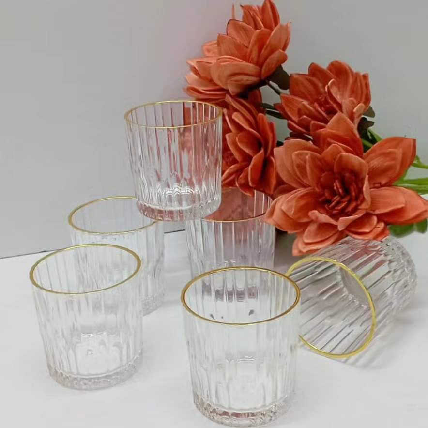 6pcs Classy Water Glasses