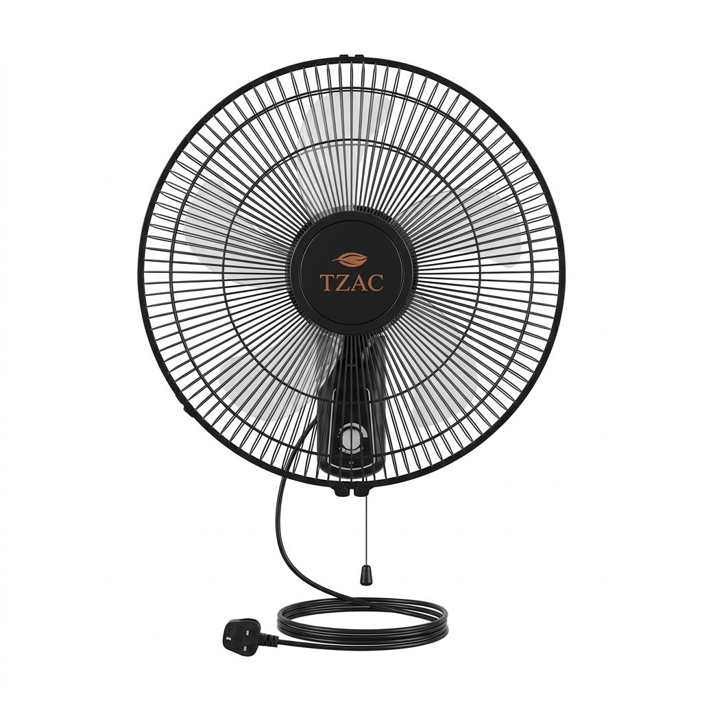 16" Black Wall Fan  TLACO29B