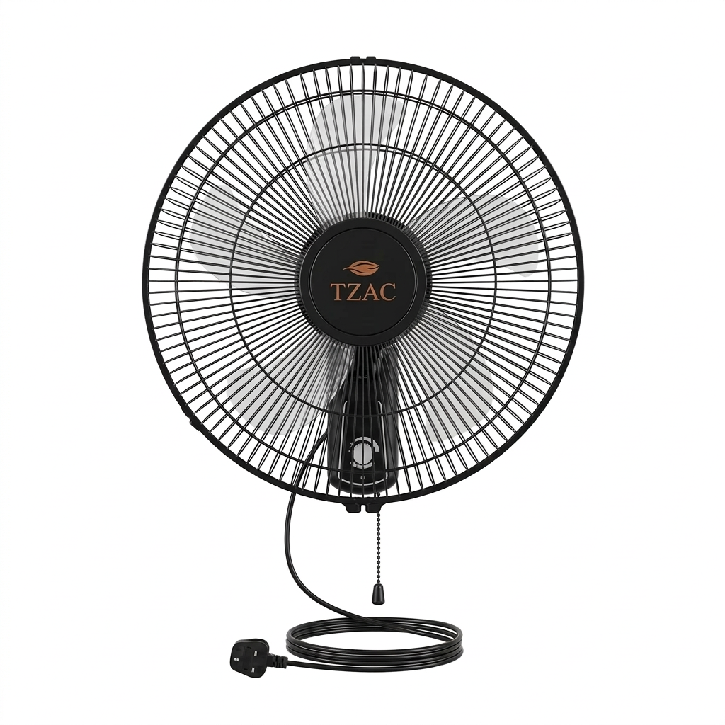 16" Black Wall Fan  TLACO29B
